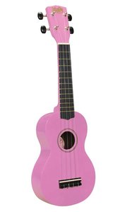 UKS-30-PK Korala sopraan ukelele met gitaarmechanieken 