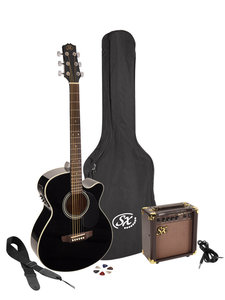 SX akoestisch-elektrisch gitaarpakket