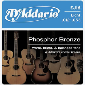 D'Addario EJ16 Phosphor Bronze Westernsnaren