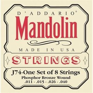 D'ADDARIO J74 PHOSPHOR BRONZE MANDOLIN STRINGS 11-40