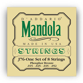 D'ADDARIO J76 PHOSPHOR BRONZE MANDOLA STRINGS 15-52