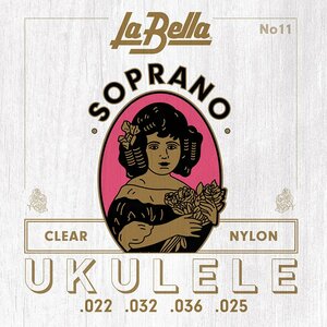 L-11 La Bella Acoustic Folk snarenset sopraan ukelele