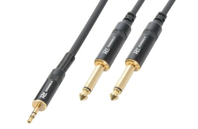 CX86-3 KABEL 3.5 STEREO - 2X 6.3 MONO 3.0M HQ