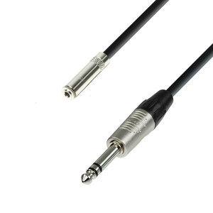 Adam Hall Cables 4 STAR BYV 0300 - Balanced Cable REAN® Minijack female TRS to Jack TRS | 3 m