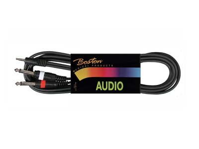 BSG-170-9 Boston audio cable  black, 2x jack mono - mini-jack stereo, 9.00 meter 