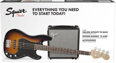 Fender SQ Affinity PJ Bass Pack BSB