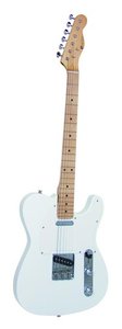 DIMAVERY TL-201 E-Guitar, white