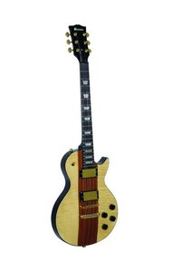 DIMAVERY LP-710 E-Guitar, flamed maple