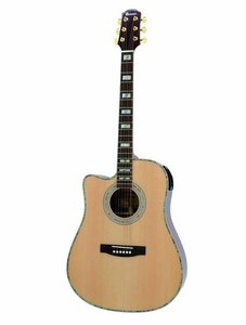 DIMAVERY STW-70L western guitar, solid