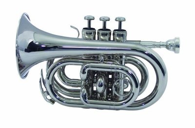 DIMAVERY TP-300 Bb Pocket Trumpet, silver