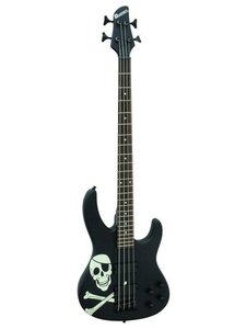 DIMAVERY SB-320 E-Bass, Skull, black