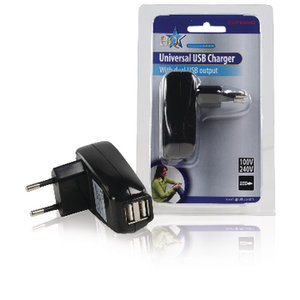 HQ universal usb charger zwart