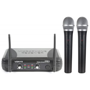 Vonyx STWM712 VHF Microfoonsysteem 2-kanaals