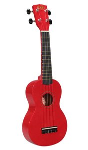 UKS-30-RD Korala sopraan ukelele met gitaarmechanieken