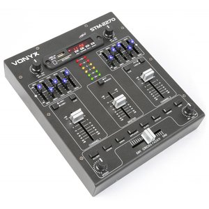 Vonyx STM2270 4-Kanaals Mixer Geluidseffecten SD/USB/MP3/BT