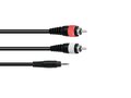 Omnitronic-Adaptercable-3.5-Jack-2xRCA-1.5m-bk