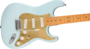 Fender Squire 40th Anniversary Stratocaster®, Vintage Edition, Maple Fingerboard, Gold Anodized Pickguard, Satin Sonic Blue_
